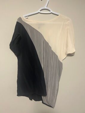 BCBGMaxzaria tri-colour silk top